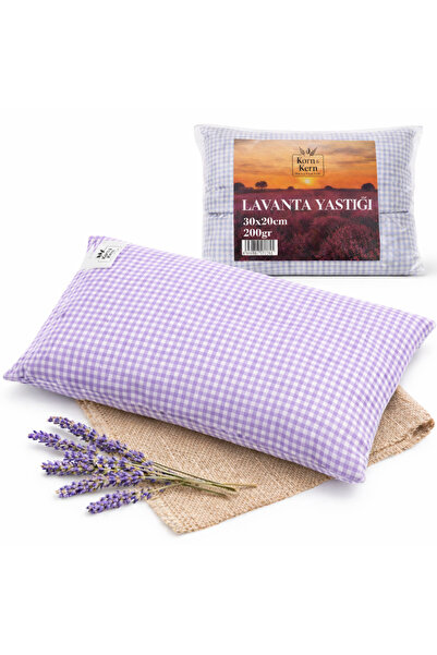 Strauss HOME Pernă naturală cu lavandă 20x30 cm – Realizată manual, 100% bumb...