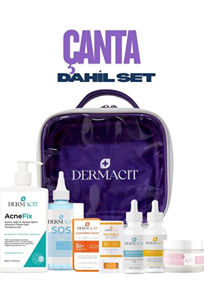 DERMACIT Profesyonel Cilt Bakım Seti - Makyaj Çantası Dahil