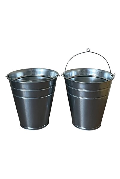 ÖZHEMMEKLER 2'li Metal Galvaniz Temizlik Kovası 13 Litre (30X18X30)