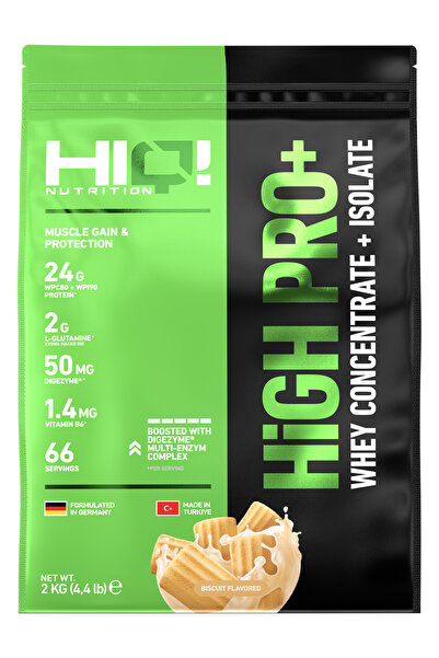 HIQ NUTRITION HIQ High Pro+ 2 Kg BISCUITS FLAVORED