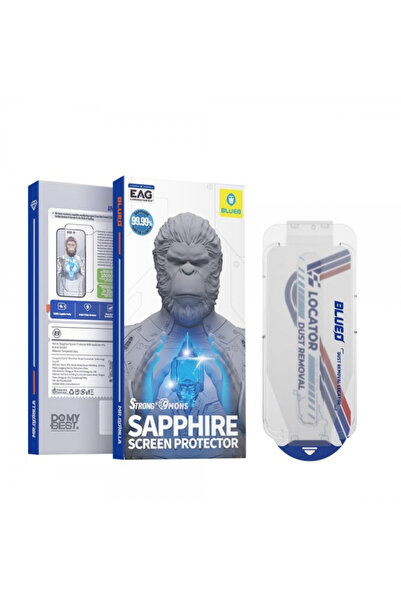 BLUEO متوافق مع آيفون 17 و17 برو |   واقي شاشة من الياقوت الأصلي بنسبة 99.99%...