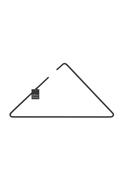 Edora Home Черна 10-компонентна триъгълна закачалка за тениски, рокли, ризи, ...