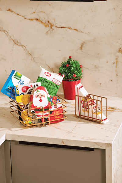 Edora Home Σετ σερβιρίσματος τριαντάφυλλων 2 τεμαχίων, καλάθι πολλαπλών χρήσε...