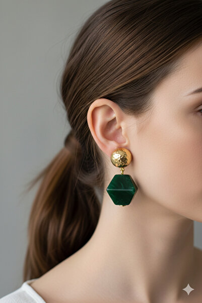 PETEK AKSESUAR أقراط مصنوعة يدويًا بتصميم أكريليك