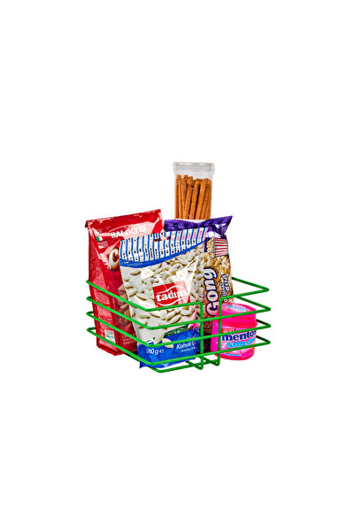 Edora Home Zelena novogodišnja šiljasta četvrtasta korpa - višenamenska, orga...