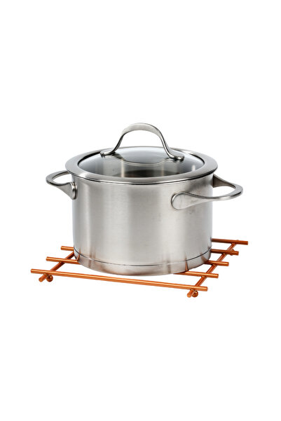 Edora Home Rose Düz Çubuklu Yanmaz Nihale, Tezgah Üstü Altlık - Metal Paslanmaz