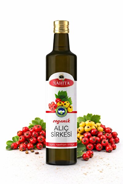 Nahita Alıç Sirkesi 500ml Organik Sertifikalı Cam Şişe