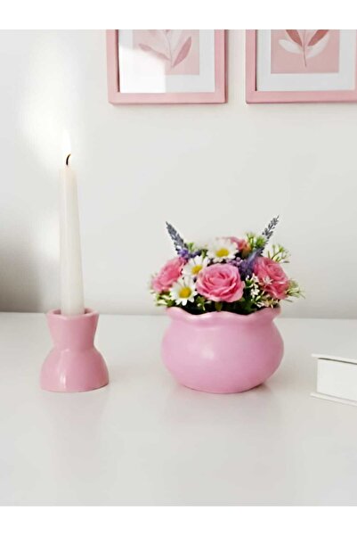 E.M.S AVM Saksı Çiçek Saksısı Menekşe Saksısı Sukulent Saksısı Mumluk Kıvrıml...