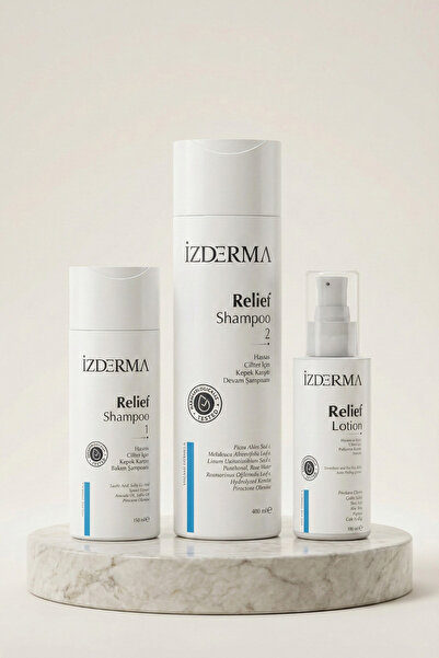 izderma Relief Şiddetli Kepek Karşıtı 3'lü Set