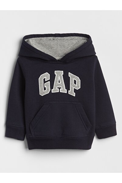 GAP Erkek Bebek Lacivert Gap Logo Kapüşonlu Sweatshirt