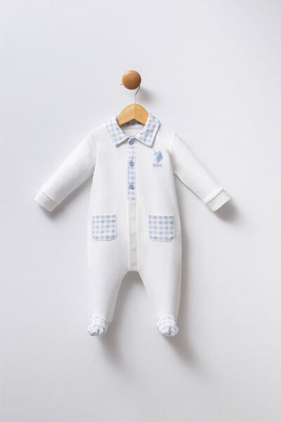 U.S. Polo Assn. U.S. Polo Assn Salopetă albă pentru bebeluși