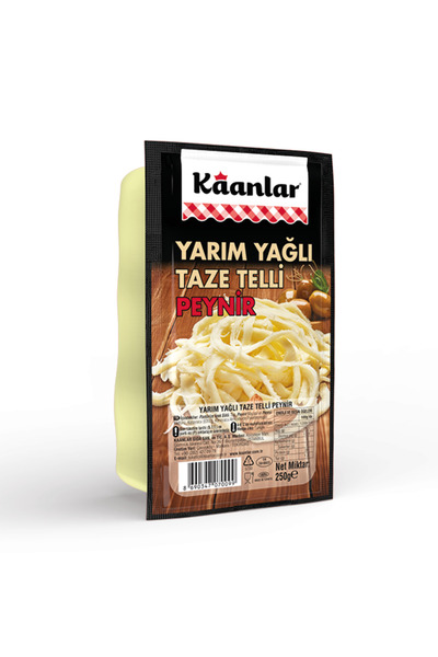 Kaanlar 250 Gr Telli Peynir Taze yarım Yağlı (Kuymak) Eritme Peyniri