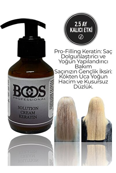 Pro Boos Professıonal Keratın Bakım 100 ml (TEK KULLANIMLIK) Keratın Yükleme
