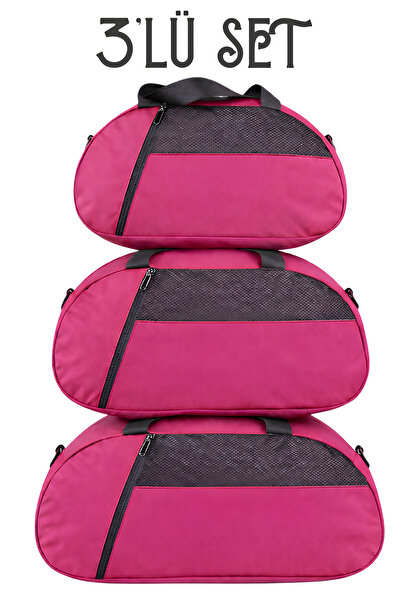 KAFF 3-dijelni D ružičasti kofer, prednji Sa džepovima podesive naramenice, r...