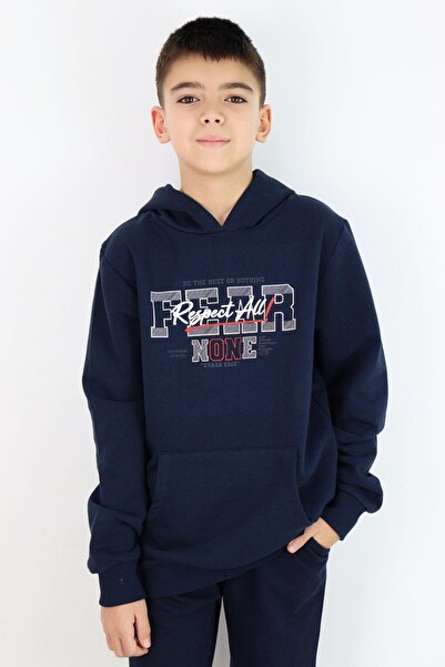 Breeze Boy's Sweatshirt Hooded Summer Printed Kangaroo Pockets 9-14 Years Old...