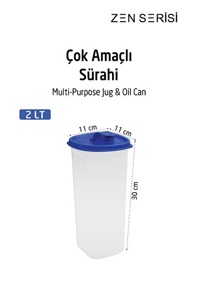 hanemlife ÇOK AMAÇLI SÜRAHİ VE YAĞDANLIK 2 LT
