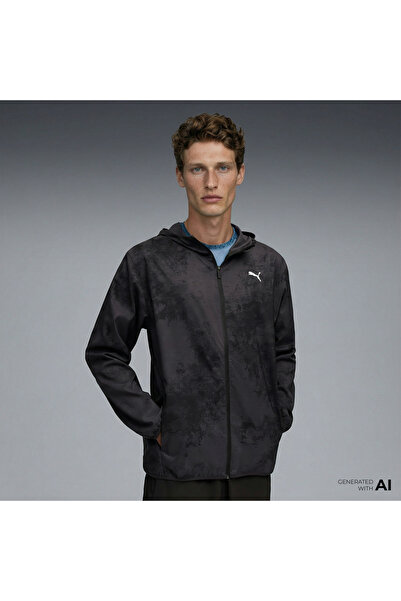 Puma Jachetă neagră pentru bărbați Tad Essential Aop Woven