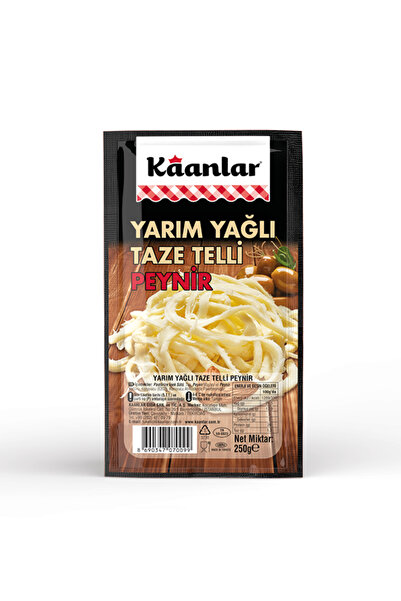 Kaanlar 250 Gr Telli Peynir Taze yarım Yağlı (Kuymak) Eritme Peyniri