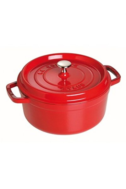 STAUB Cast iron pot round 24 cm cherry