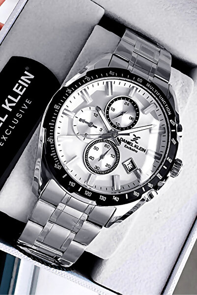 Daniel Klein Exclusive Erkek Kol Saati Su Geçirmez Paslanmaz Gümüş Renk Çelik...