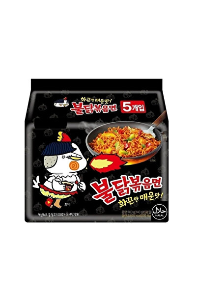 Ramens 5'li Orijinal Acılı Buldak Ramen Hazır Noodle