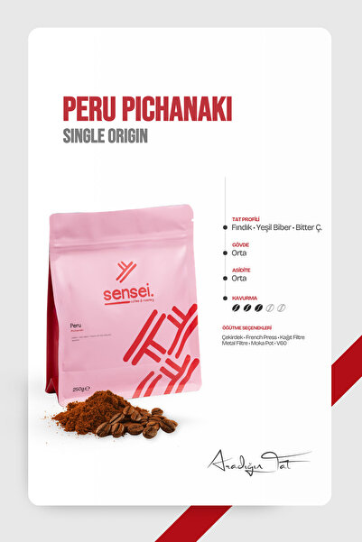 Sensei Coffee&Roastery Peru Pichanaki - Single Origin Kahve | Fındık & Bitter...