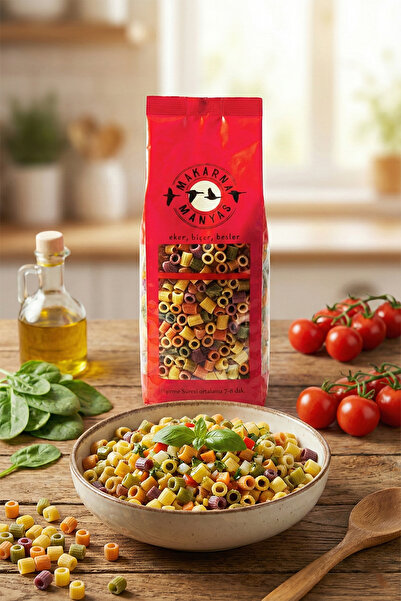 Makarna Manyas Sebzeli Boncuk Makarna 300 g - Renkli, Besleyici ve Tam Ailelik!
