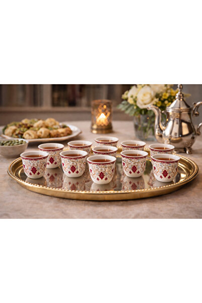 Dania أكواب قهوة فاخرة مكونة من 12 قطعة متعددة الألوان