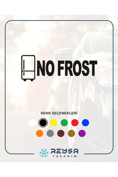 Reysa Tasarım ملصق سيارة نو فروست مقاس 17×17 سم باللون الأسود
