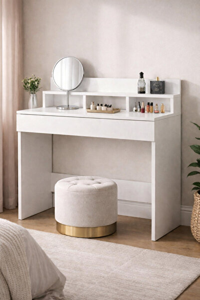 MOBİX HOME MK02 Makyaj Masası Beyaz