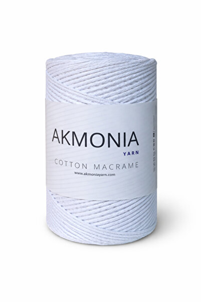 Akmonia Makrome Pamuklu Örgü ip 250Gr Zincir 2mm Çanta ipi ,Supla ip ,Ev Deko...