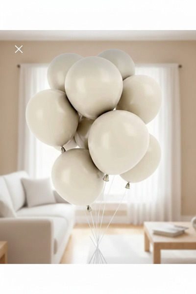Deniz Party Store بالون لاتكس ريترو سي ساند 20 قطعة 12 بوصة