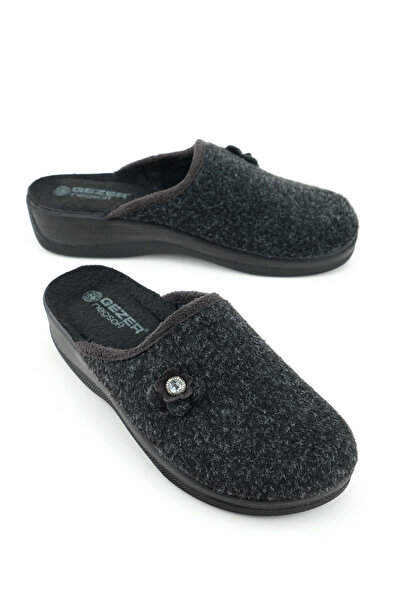 GEZER Papuci de damă Winter Home Garden cu toc înalt