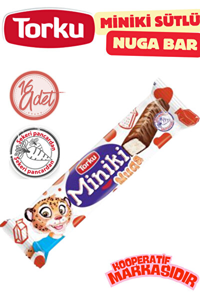 Torku MİNİKİ SÜTLÜ NUGA BAR 25 G X 16 ADET