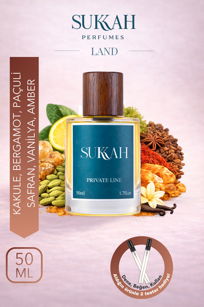 SUKKAH Land Erkek Parfüm EDP 50 ml – Amouage Outlands Baharatlı, Kalıcı ve So...