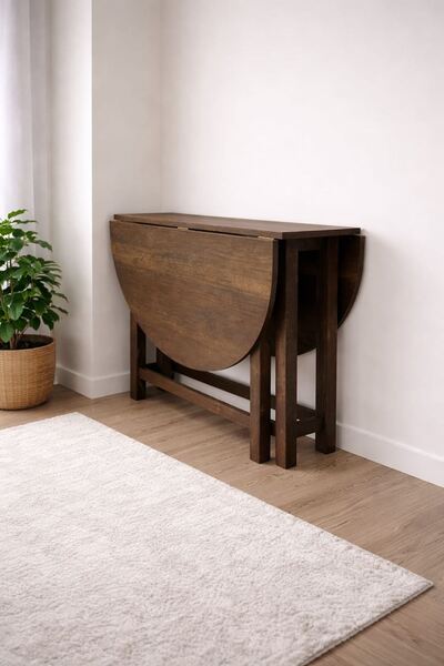 ADIM EBATLAMA Katlanır Kanatlı Masa Yemek Masası Çalışma Masası Mutfak Masası...