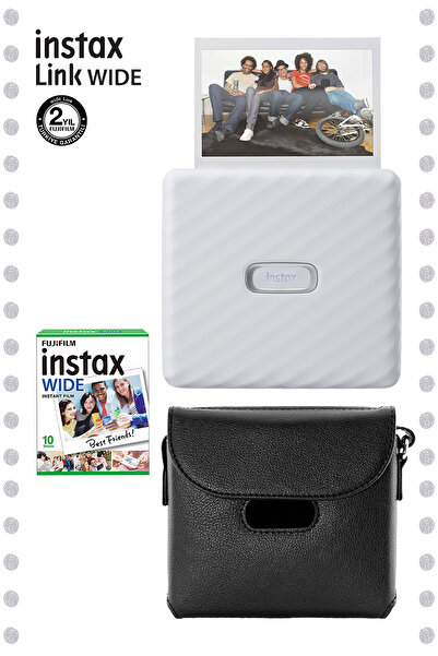 Fujifilm Instax Wide Link Beyaz Akıllı Yazıcı + Çantalı