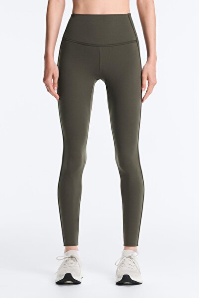 Oysho Comfortlux high rise rib ankle-length leggings
