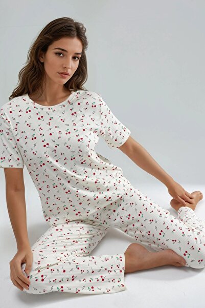 Hiccup Set pijama cu mânecă scurtă din bumbac 100% – Colecția Ellie