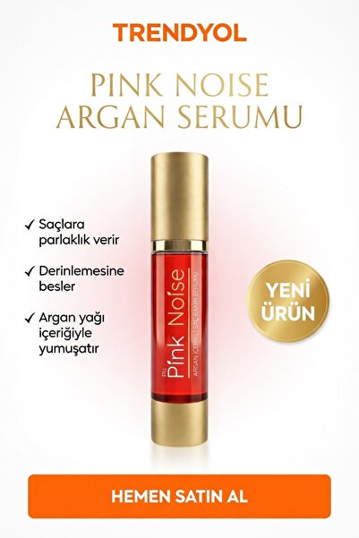 PN PİNK NOİSE ARGAN İÇERİKLİ SAÇ BAKIM SERUMU 50ML TÜM SAÇLAR İÇİN CANLILIK PARLAKLIK DOĞALLIK