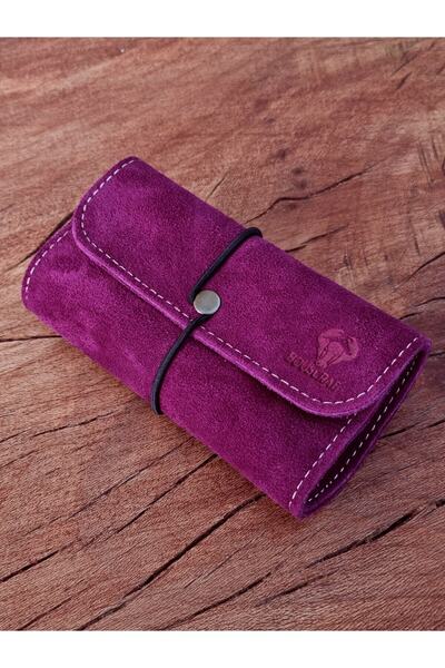 English Leather Küçük Tutun Kesesi Cüzdan Tutun Çantası %100 Gerçek Deri Süet...