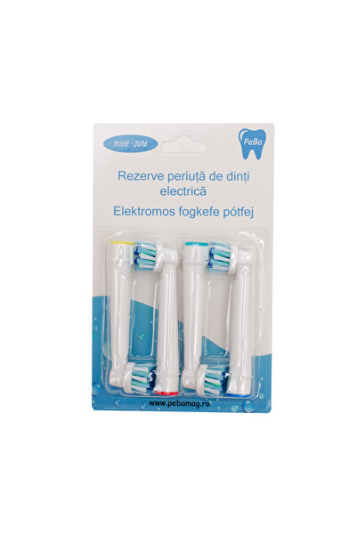 Pebadent Rezerve periuță de dinți electrică Cross Action, 4 buc.