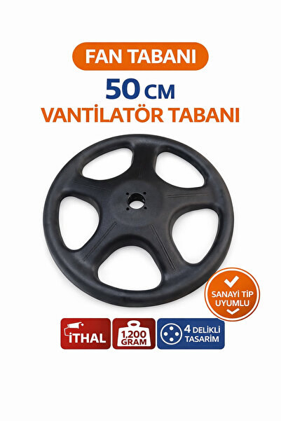 SERHAT DENİZ Sanayi Tipi Vantilatör Ayak Tabanı 50 Cm Çap 1200 gram Ağırlık 4...