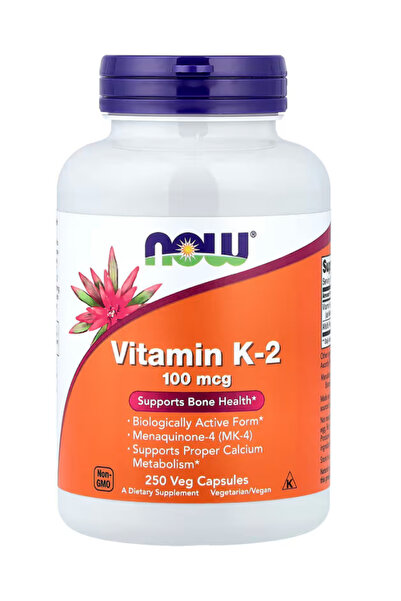 Now Foods Vitamin K-2 100 mcg, Menaquinone-4 (MK-4), Supports Bone Health*, 2...
