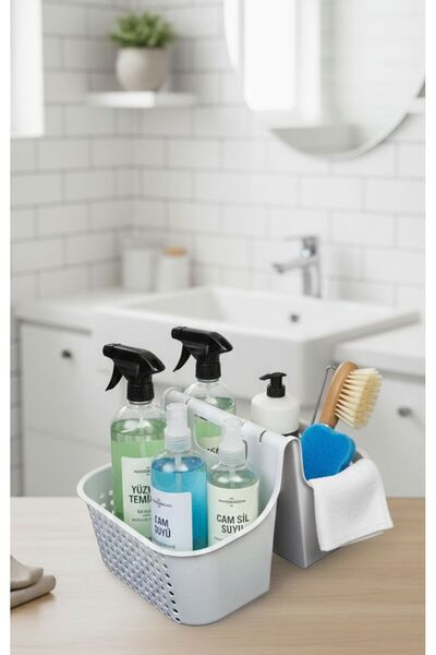 VENON Bathroom Organizer with Storage Basket 💚   Cleaning Supplies Shower Ki...