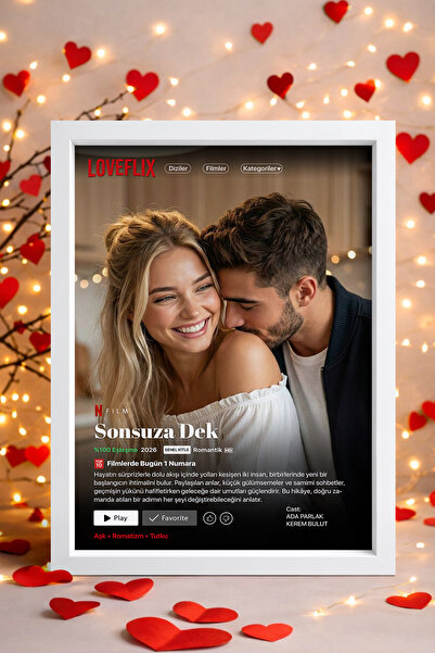 HOMEPACK Sevgililer Günü Hediyesi, Sevgiliye Hediye, Netflix Tablo, Loveflix ...