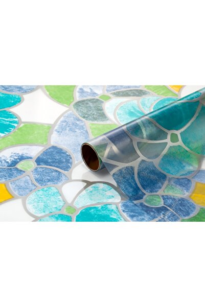 Bigpoint Yapışkanlı Folyo 2m Vitray Desen No:63 x 12 Rulo