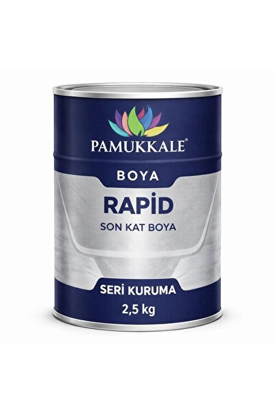 Pamukkale 1402 Rapid Endüstriyel Boya 60-70 Gloss 2.5 Kg Antrasit Gri Ral 7016
