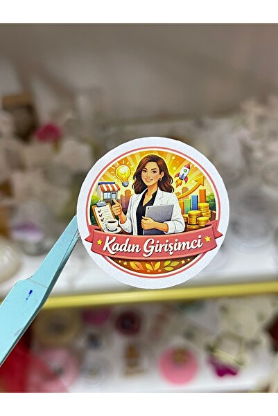 arl etiket tasarım dijital baskı merkezi Kadın Girişimci Etiketi 4x4 cm – 70 ...