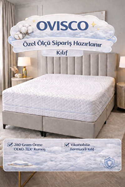 OVİSCO Fermuarlı Yatak Kılıfı, Yatak Pedi&şiltesi,yatak Kılıfı,yıkanabilir (D...